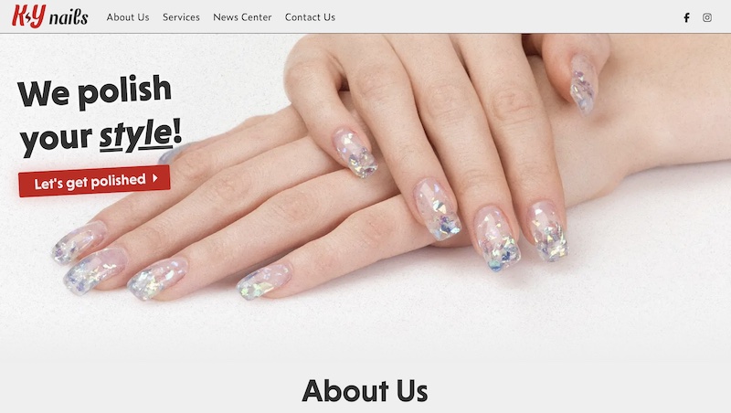 K-Y Nails - a stunning website for a growing business